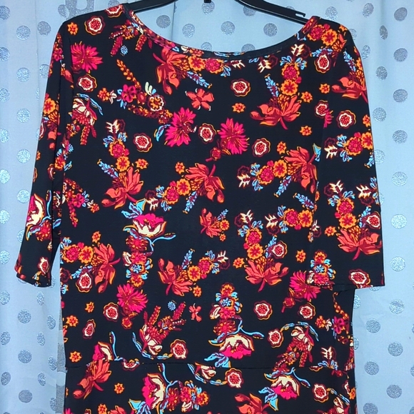 LuLaRoe Floral Maxi EUC 2x/3x - Picture 5 of 10
